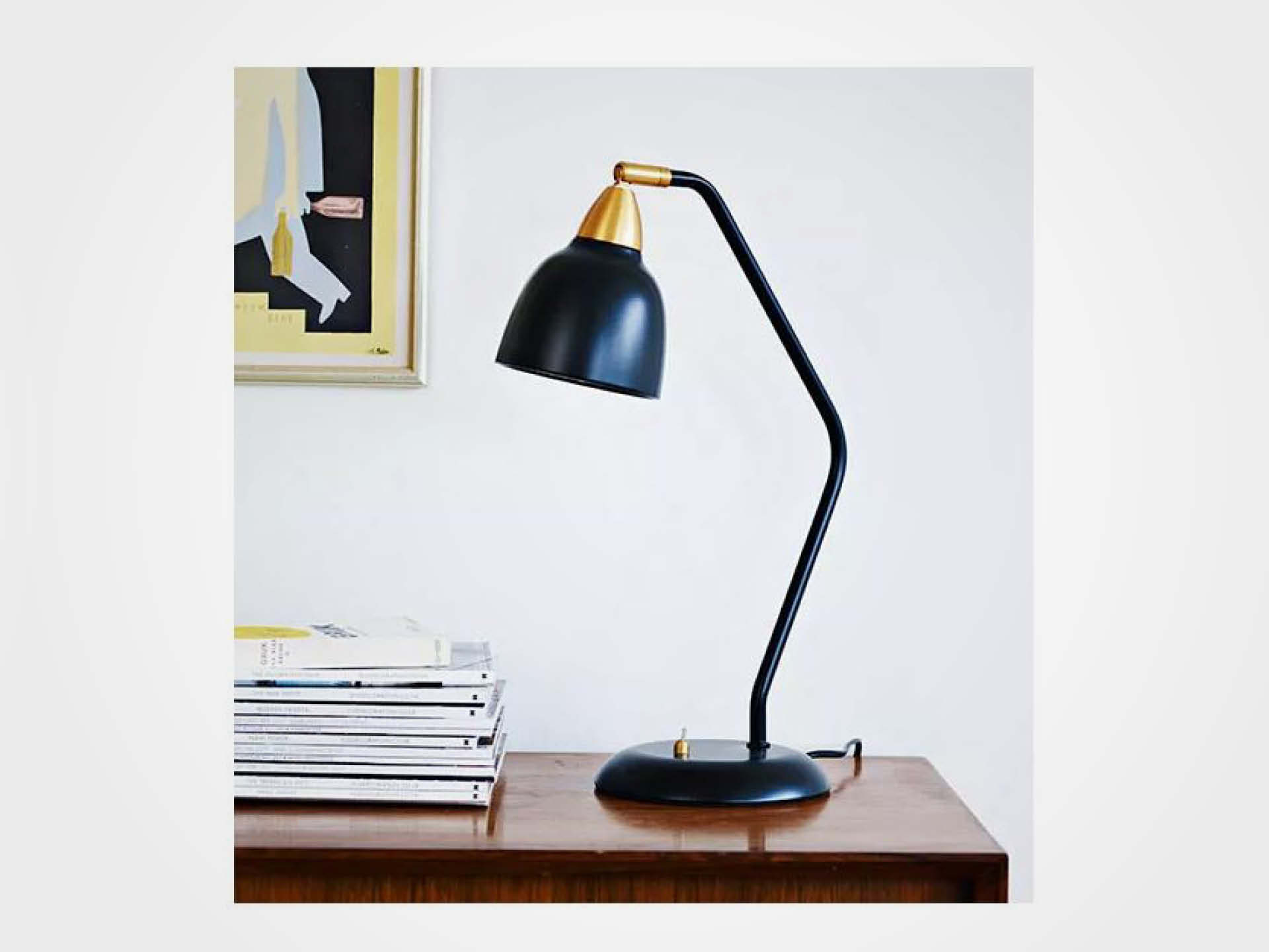 Superliving: Tischlampe "Urban Real Black"