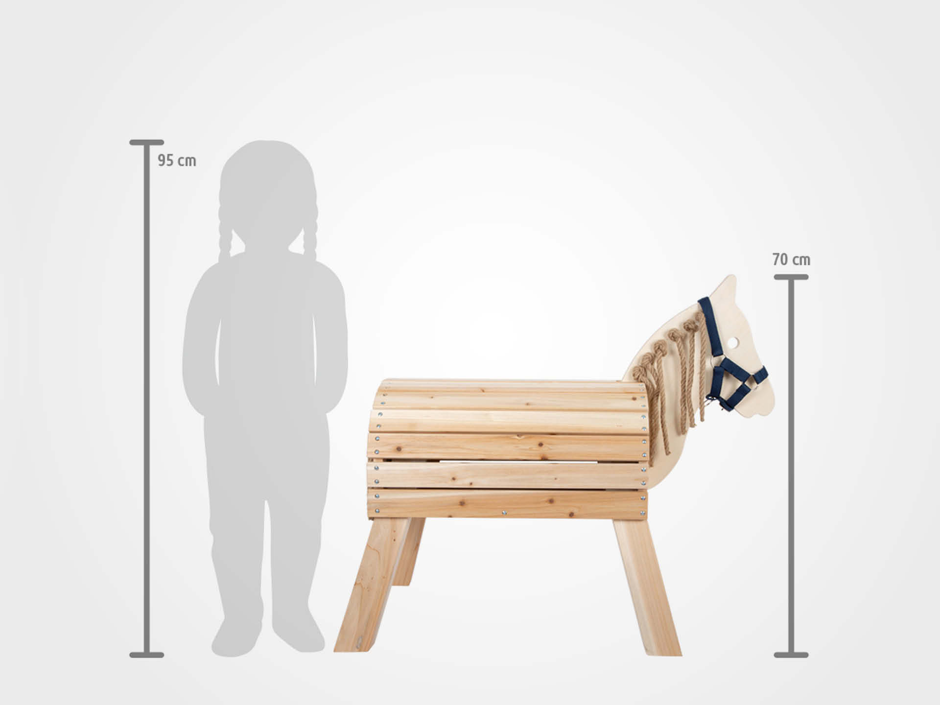 Holzpferd kompakt