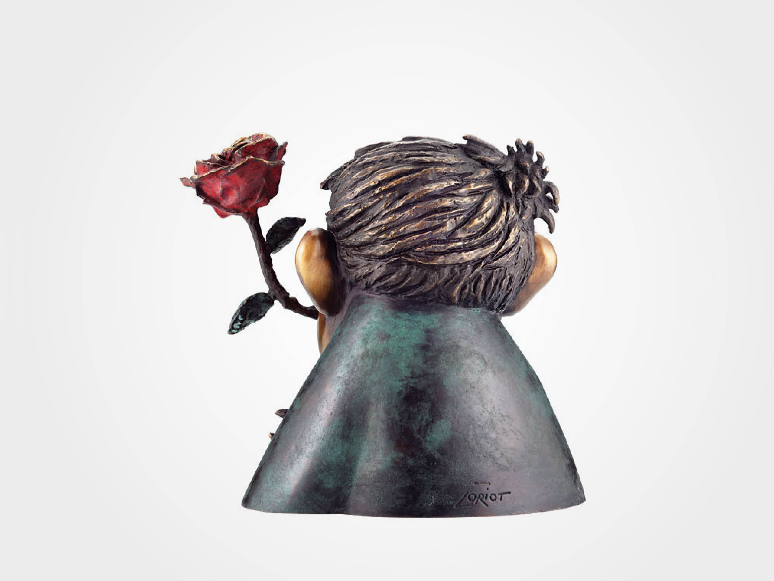 Loriot: Skulptur "Der Rosenkavalier", Bronze