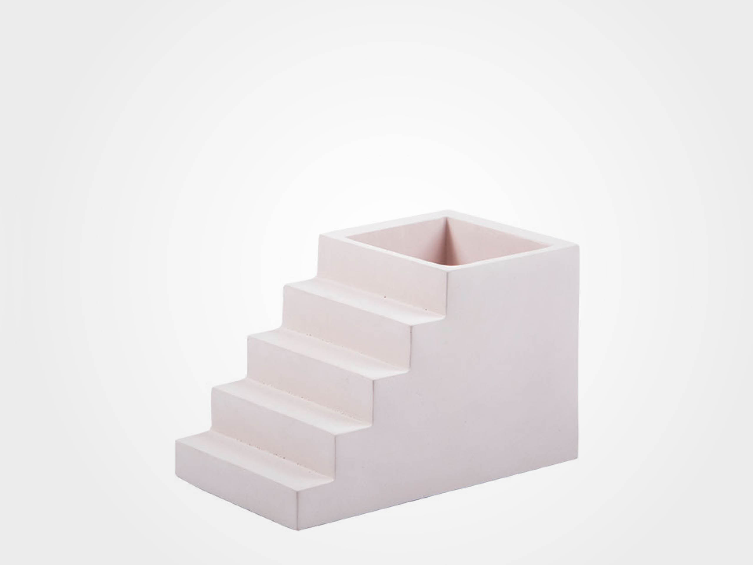 Stiftehalter "Stairs" (ohne Inhalt), Beton