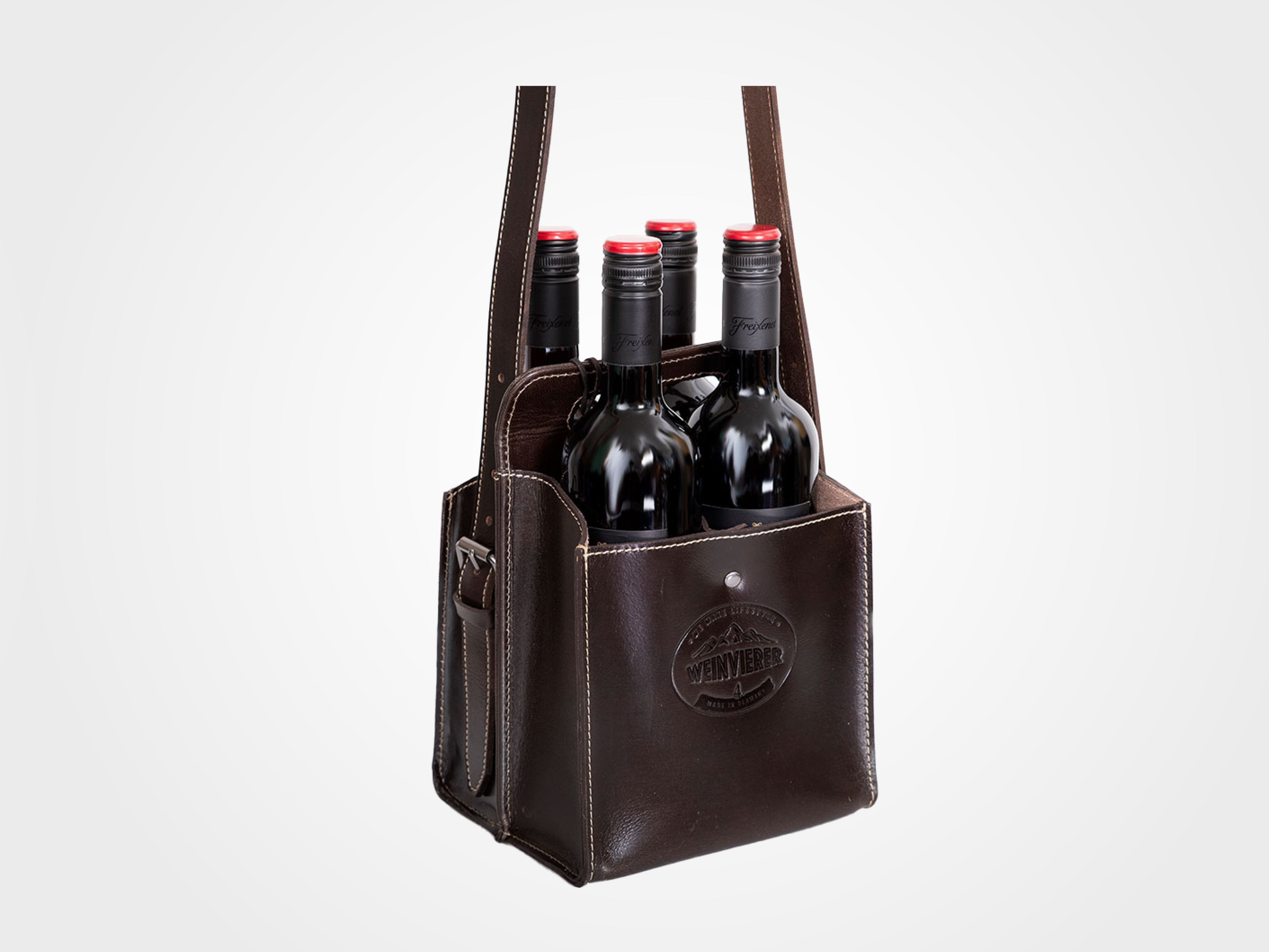  Getränketasche WEINVIERER, Farbe Chocolate