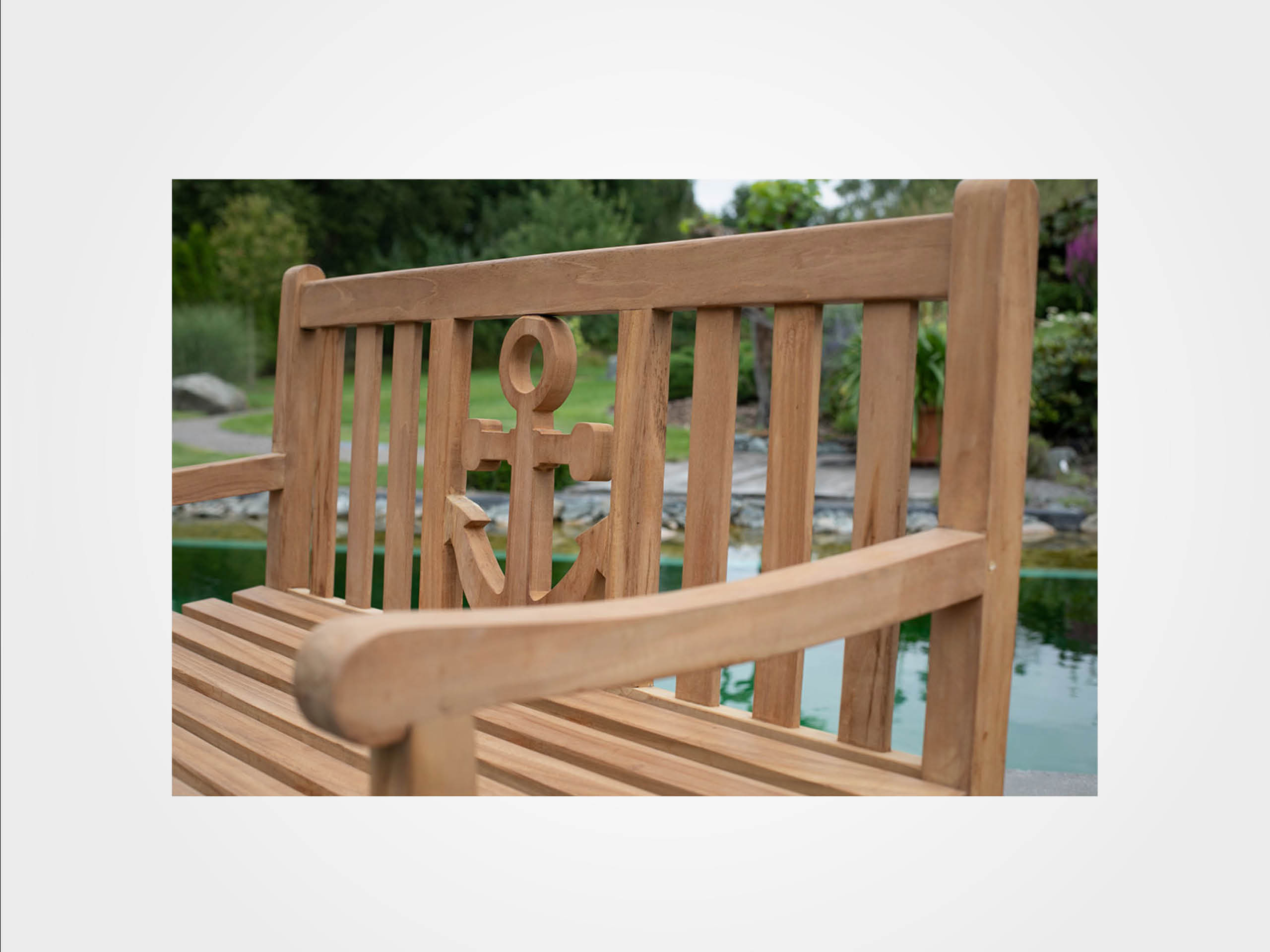 Teak-Gartenbank Anker