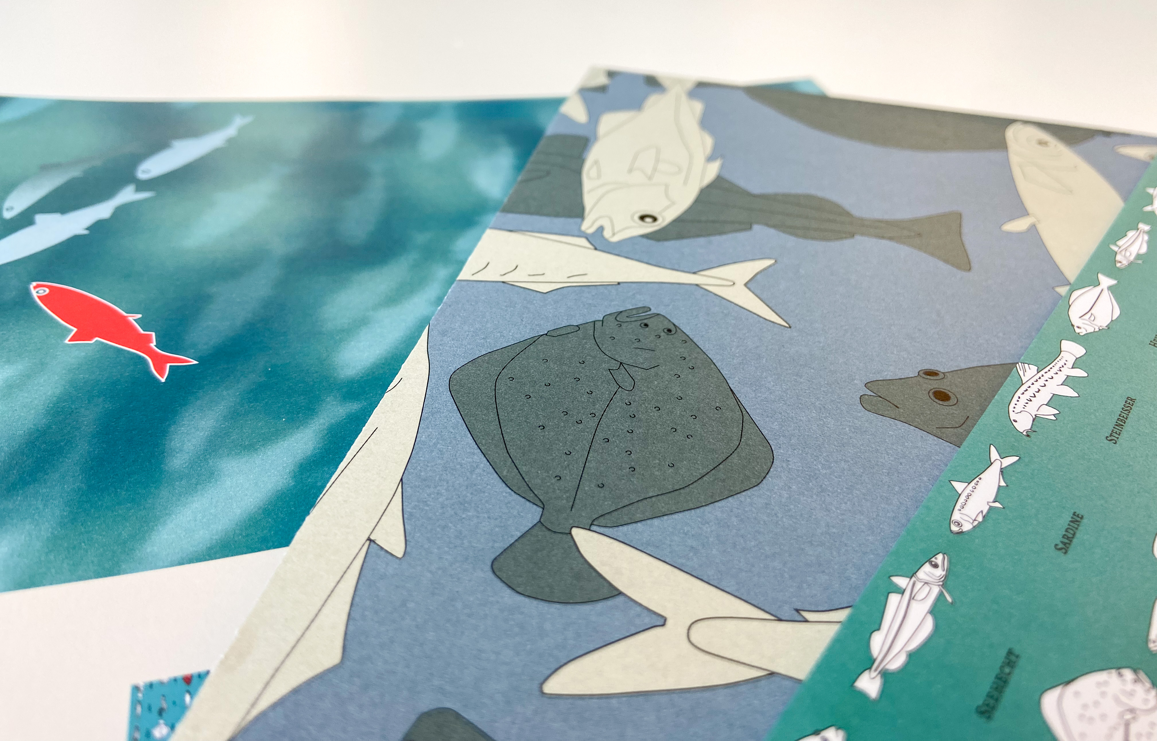 Geschenkpapier-Set RED FISH