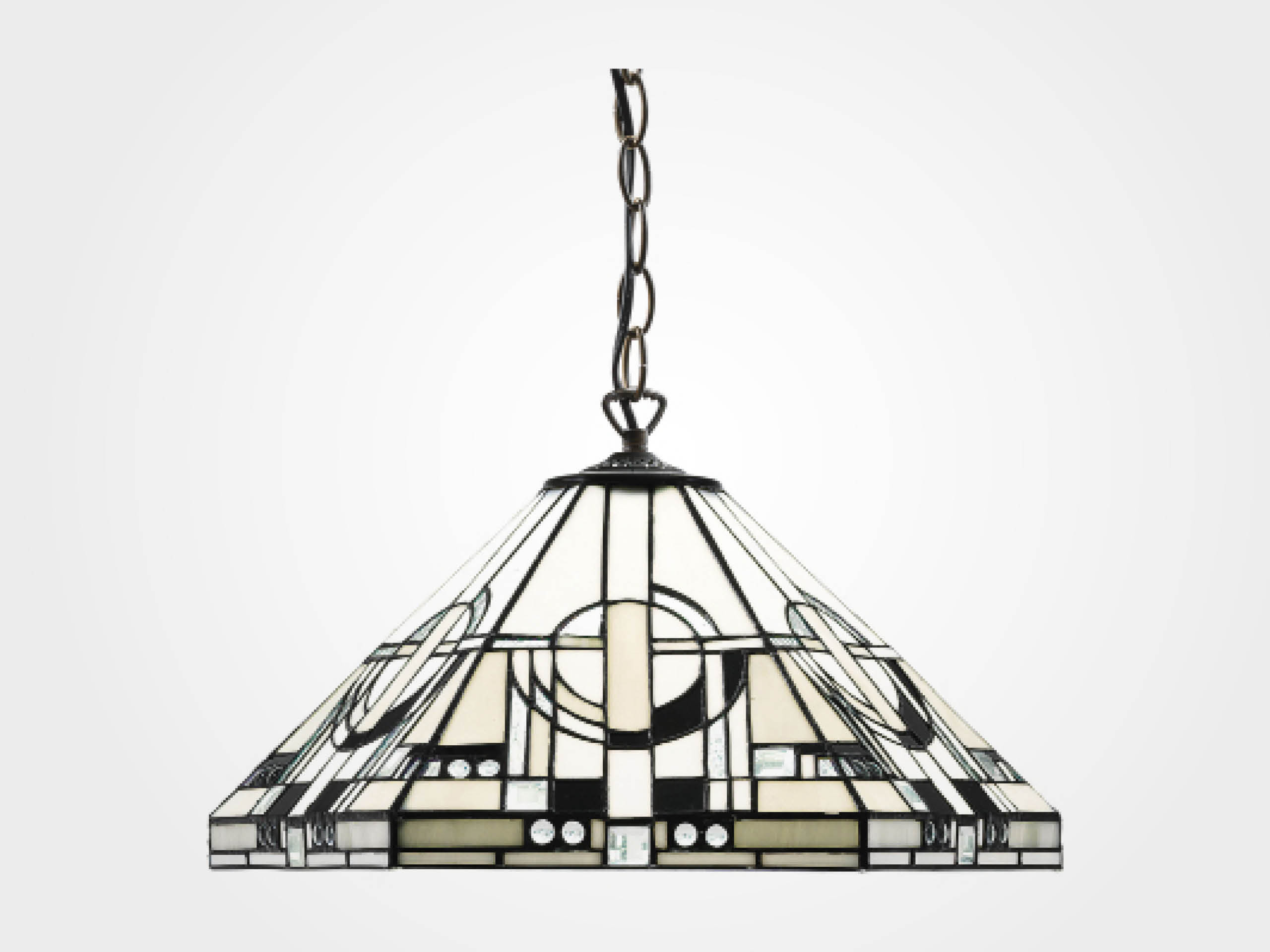 Frank Lloyd Wright: Art Nouveau-Pendelleuchte "Metropolitan"