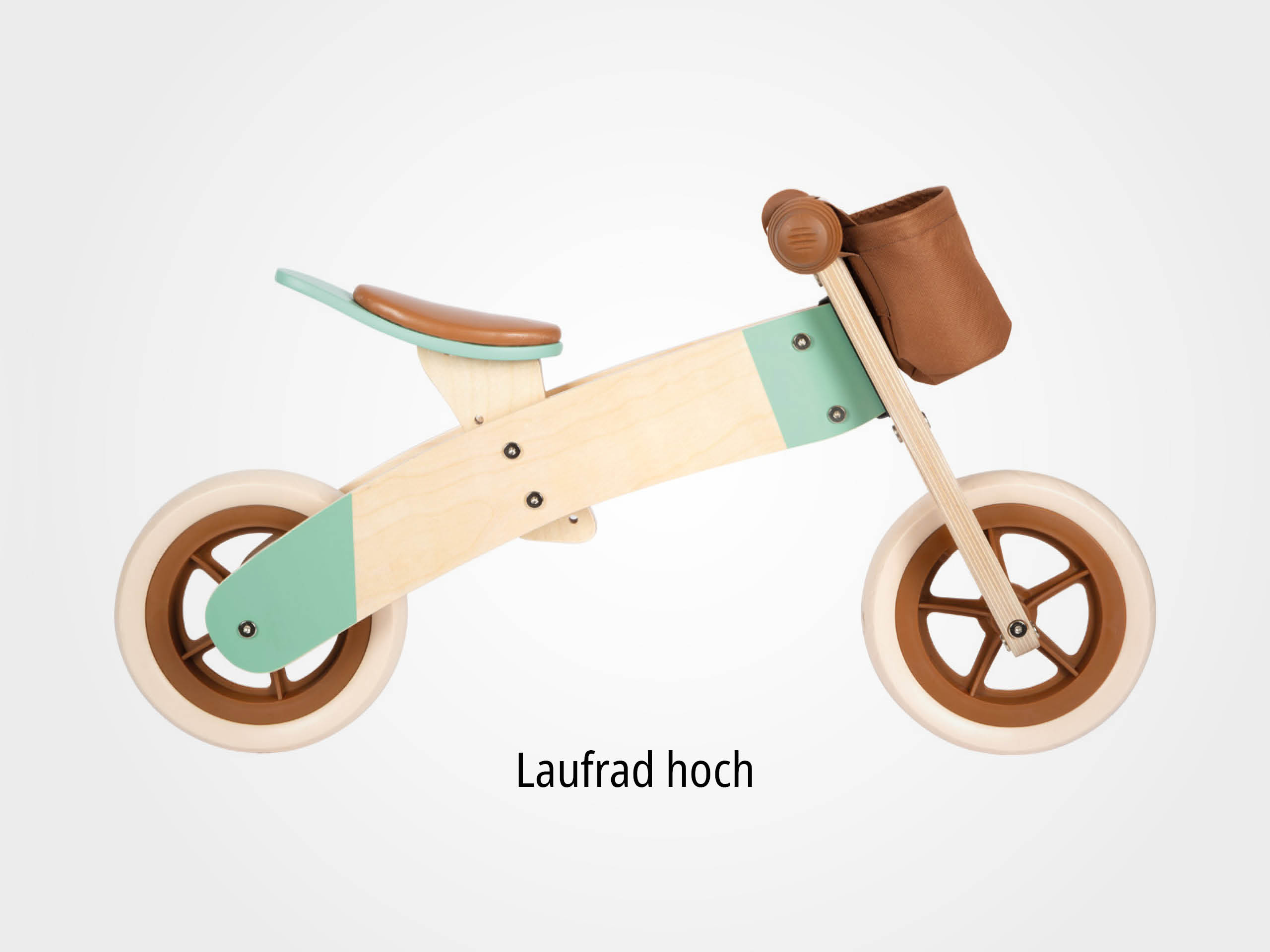 Laufrad und -dreirad Maxi Karamellbraun