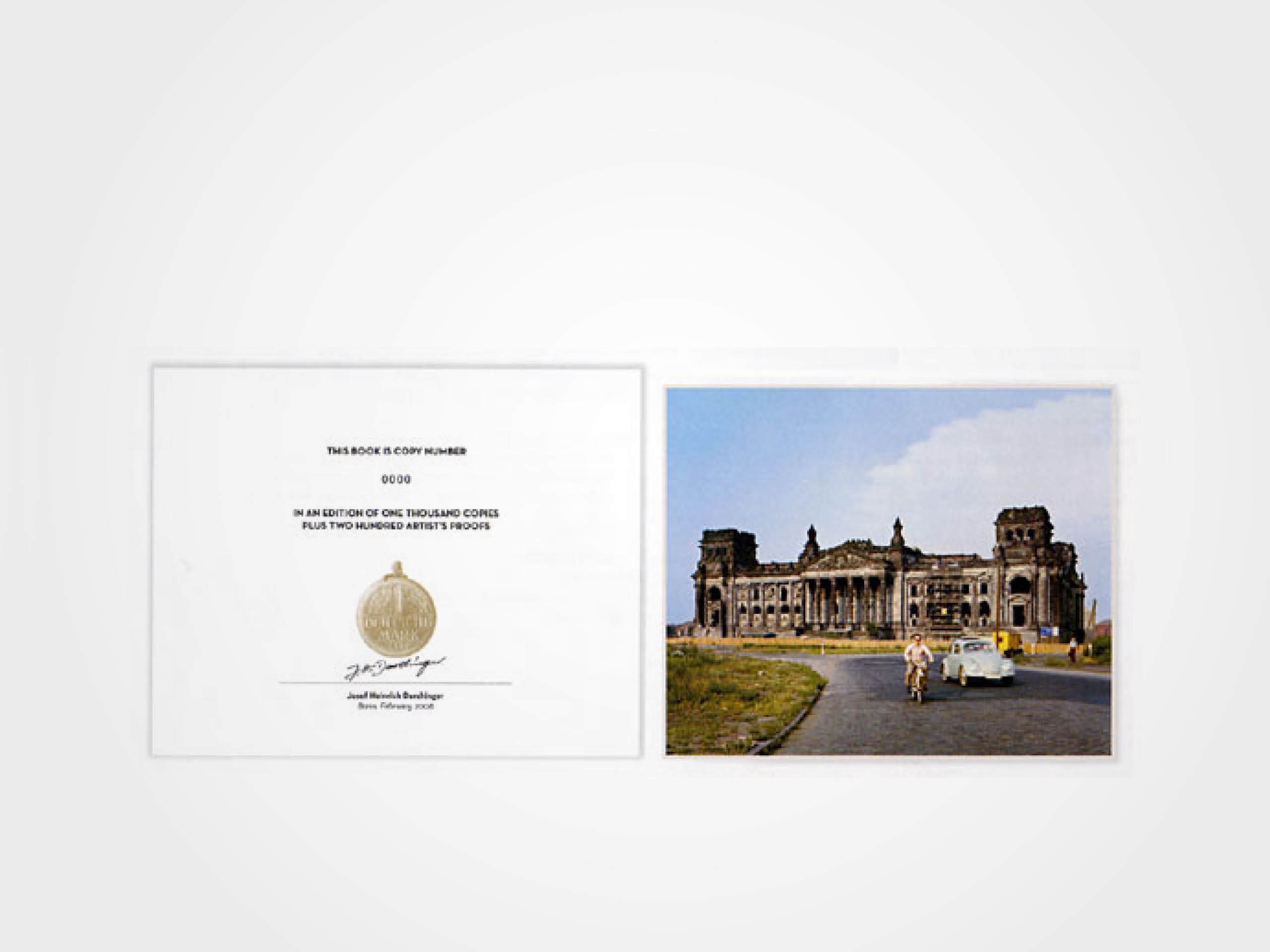 Bildband "Wirtschaftswunder" - Collector's Edition mit signierter Farbfotografie