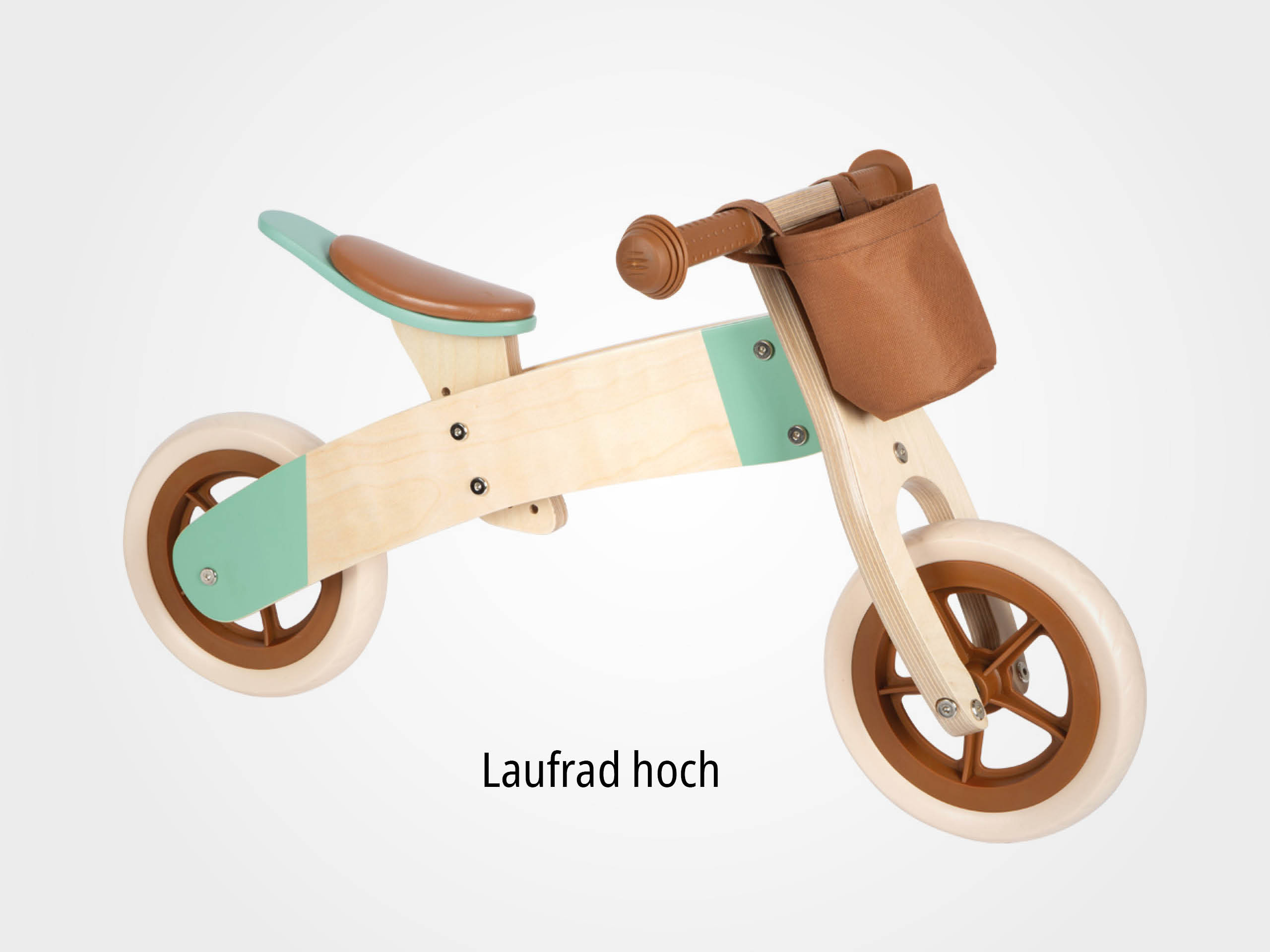 Laufrad und -dreirad Maxi Karamellbraun