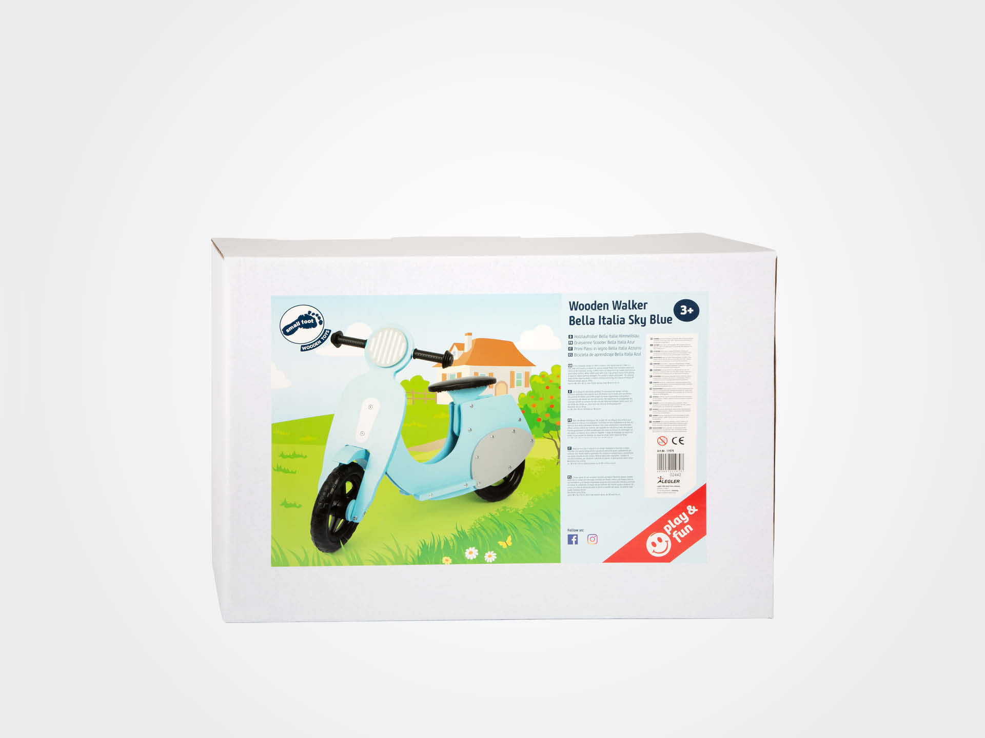 Laufrad Motorroller Bella Italia blau